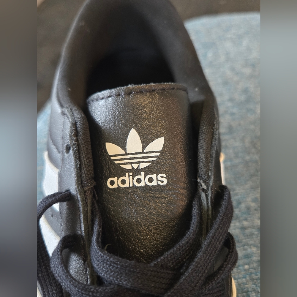 Womens Adidas Taekwondo Lace Black and White Gum Shoes - Picture 3 of 10